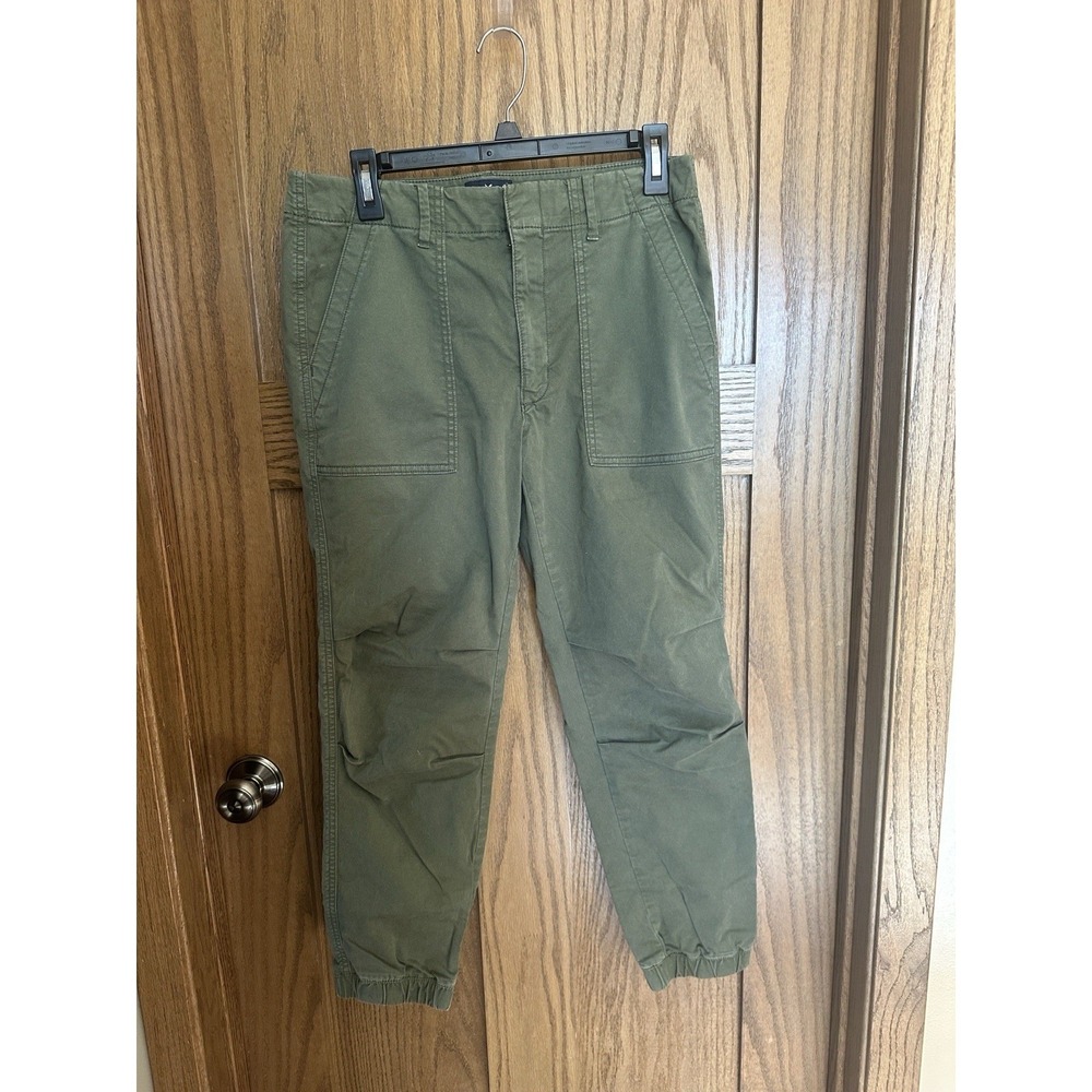 American Eagle Outfitters Olive Green Cargo Jogger Pants Womens 6 Regular